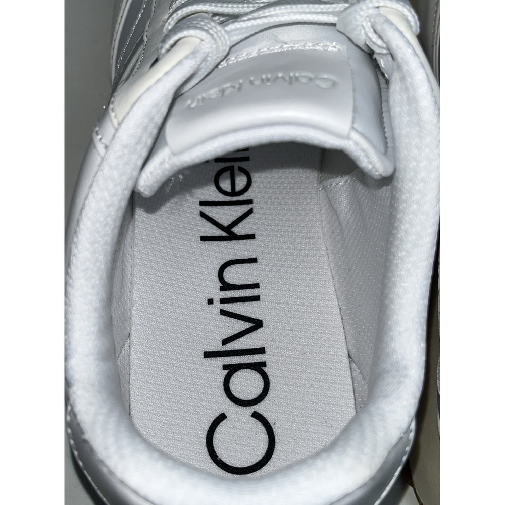 CALVIN KLEIN Carlla5 Size 10M White with Women Fashion Sneaker Shoes New w/Box - Picture 7 of 10